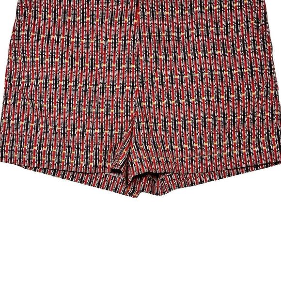 Maeve By Anthropologie Women’s Abstract City Cuffed Shorts Red/Blue Size 14 - Picture 4 of 6